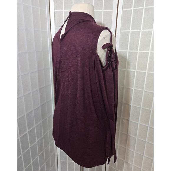 NWT Lane Bryant Women's Mock Neck Cold Shoulder Top Shirt PIus Size: 18/20 (2X) - Picture 6 of 7